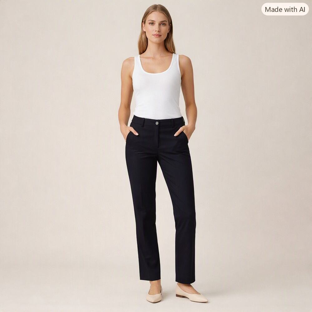 Ann Taylor Cropped Pants Navy Size 4